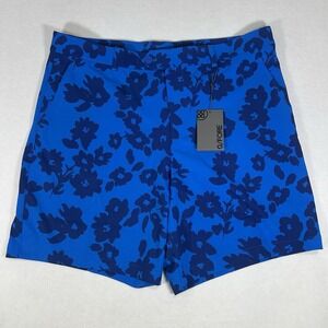 NWT G/FORE Men's Golf Performance Maverick Shorts Blue Floral Size 38‎